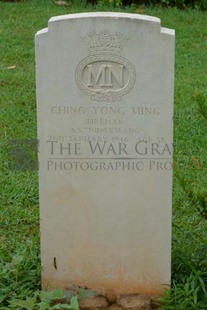 TRINCOMALEE WAR CEMETERY - CHING YONG MING, 